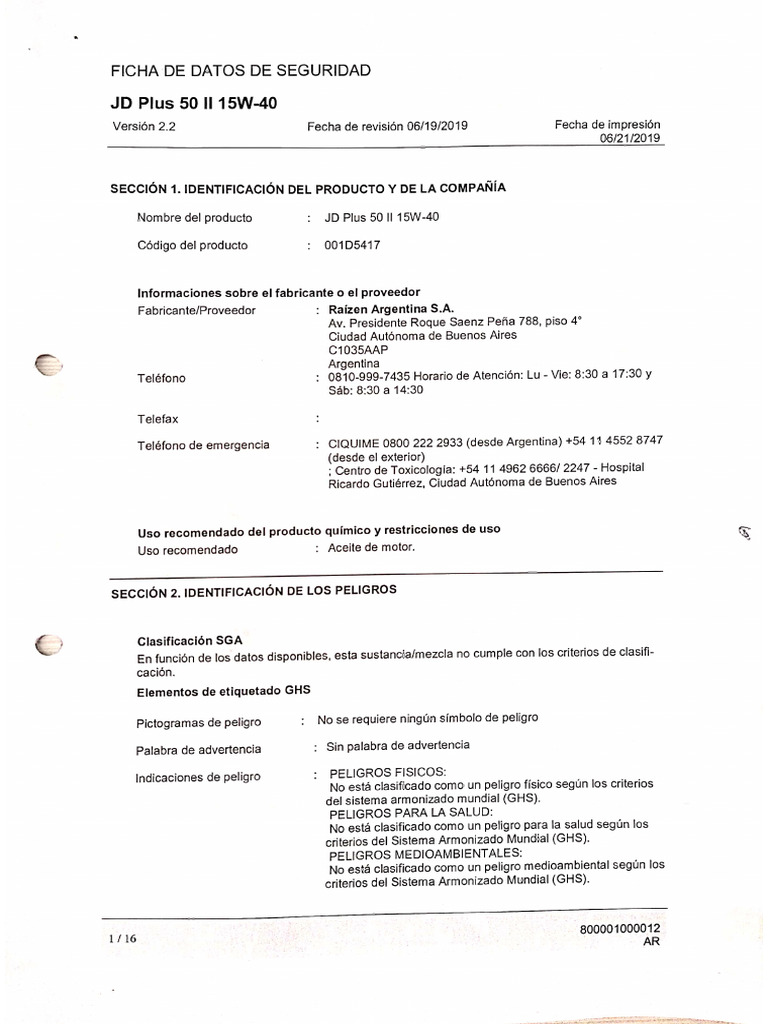 62 JD Plus 50 II 15w 40 | PDF