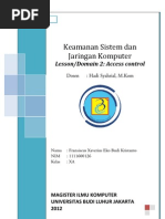 Download Kuis LessonDomain 2 Access Control - Keamanan Sistem dan Jaringan Komputer by FX Eko Budi Kristanto SN98775285 doc pdf
