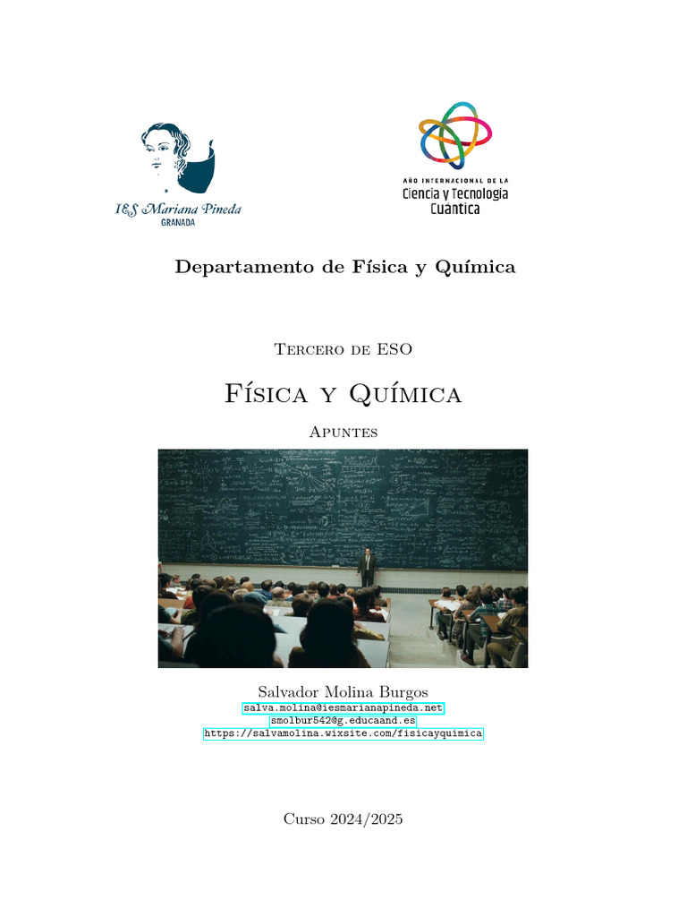 Apuntes FyQ - 3º ESO 24-25 | PDF | Kilogramo | Hipótesis