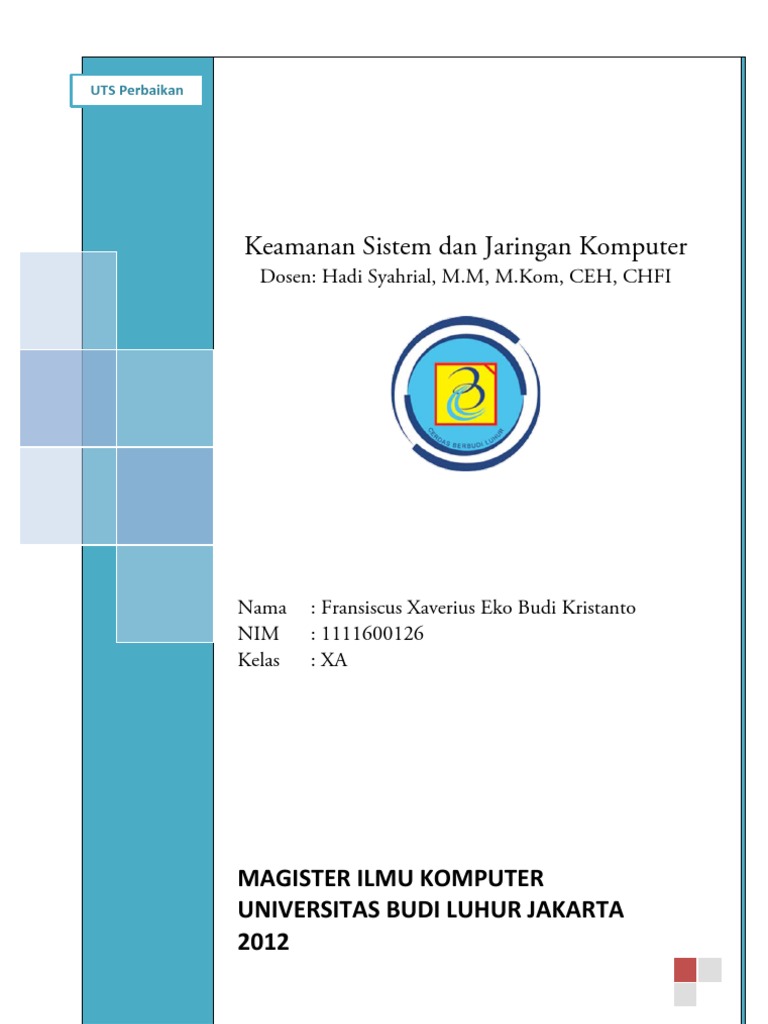 Uts Keamanan Sistem Dan Jaringan Komputer