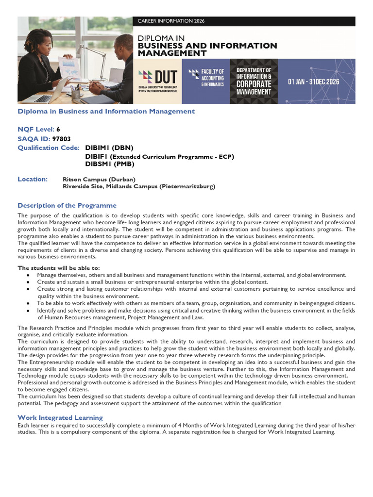 FAI Business and Information Management | PDF | University And College ...
