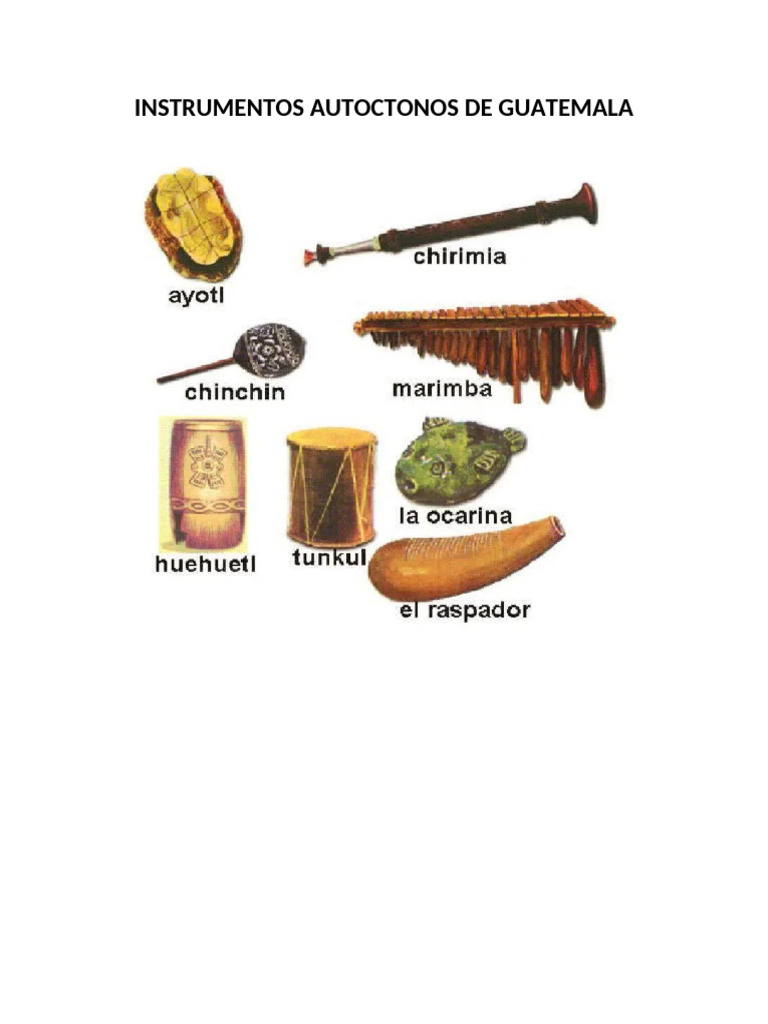 Instrumentos Autoctonos de Guatemala | PDF