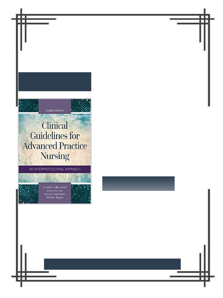 (eBook PDF) Clinical Guidelines for Advanced Practice Nursing 3rd ...
