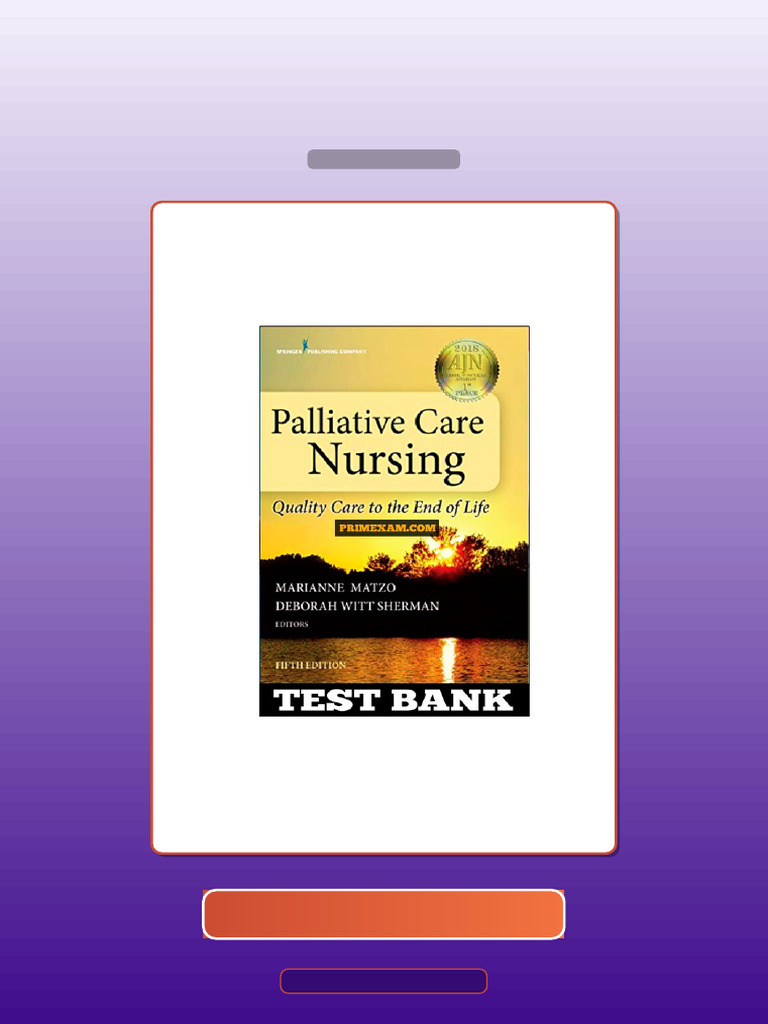 Palliative Care Nursing Quality Care to the End of Life 5th Edition ...