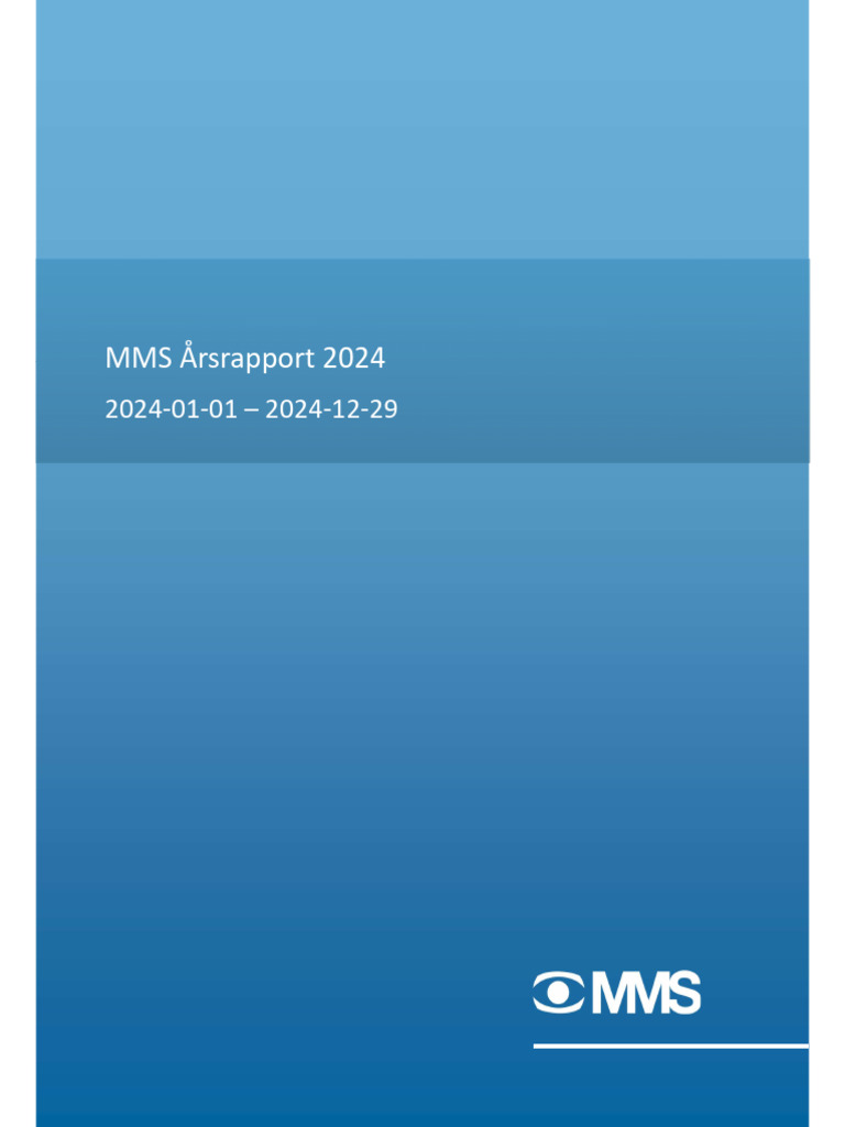 MMS Arsrapport 2024 | PDF