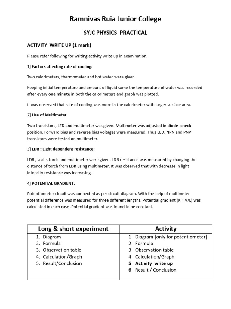 Activity Write Up | PDF