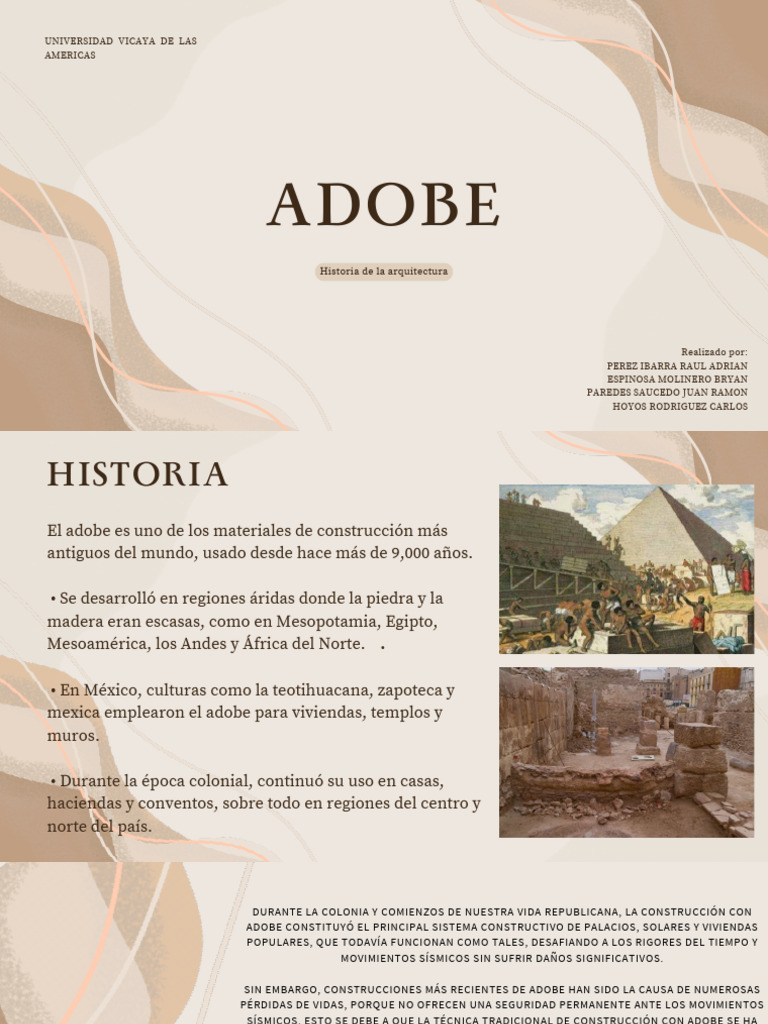 Adobe Como Material de Construción | PDF | Materiales | Materiales de ...