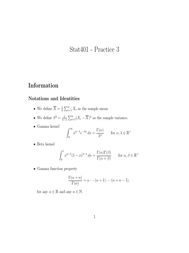 STAT401 ch3_sol | PDF | Bias Of An Estimator | Estimator