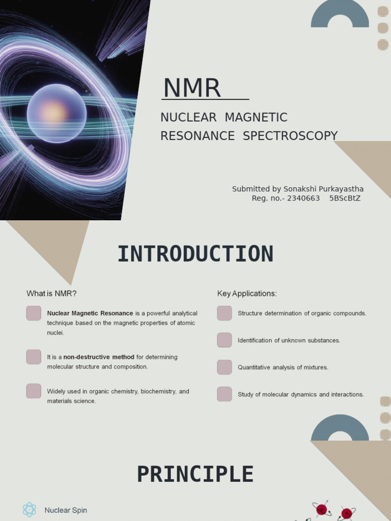 NMR - Analytical Techniques | PDF | Nuclear Magnetic Resonance | Two ...