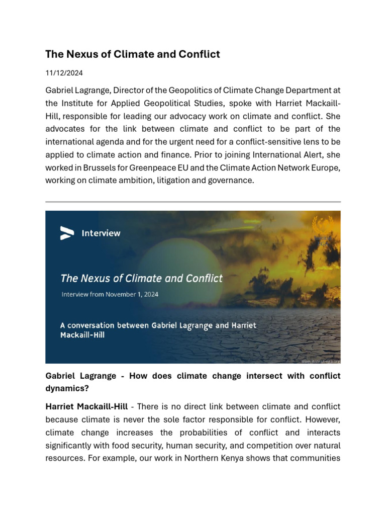 Climate Nexus | PDF | United Nations Framework Convention On Climate ...