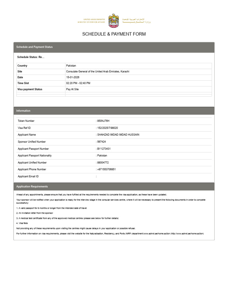 Applicant HCSC Appointment System | PDF