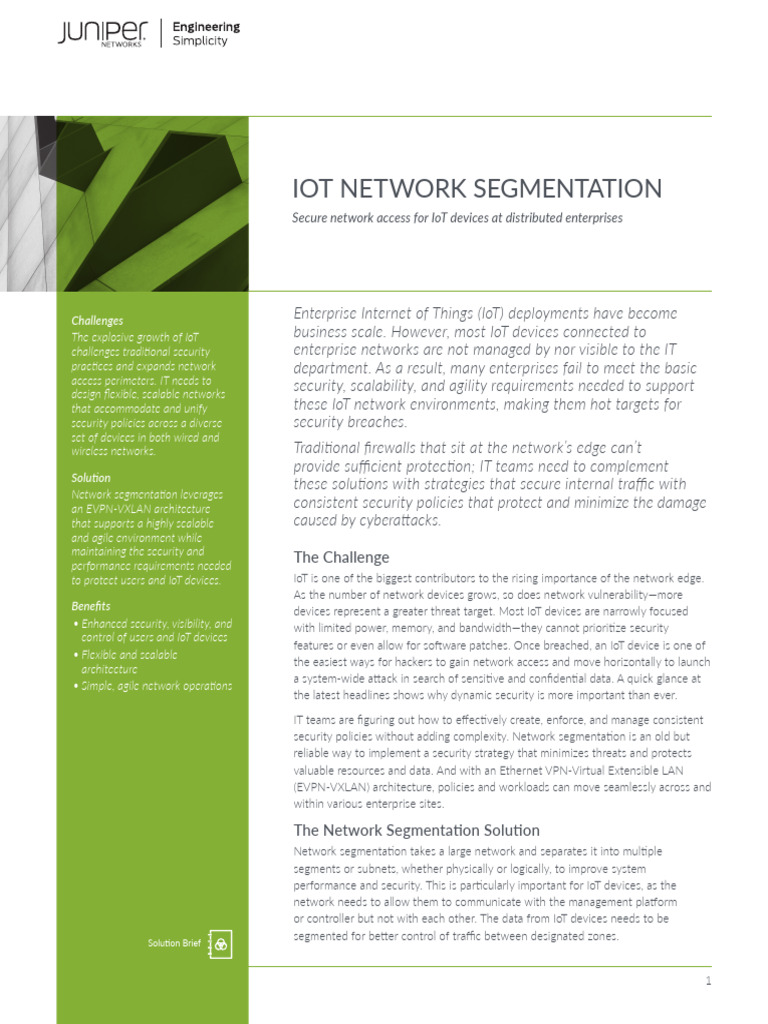 Iot Network Segmentation | PDF | Computer Network | Computer Security