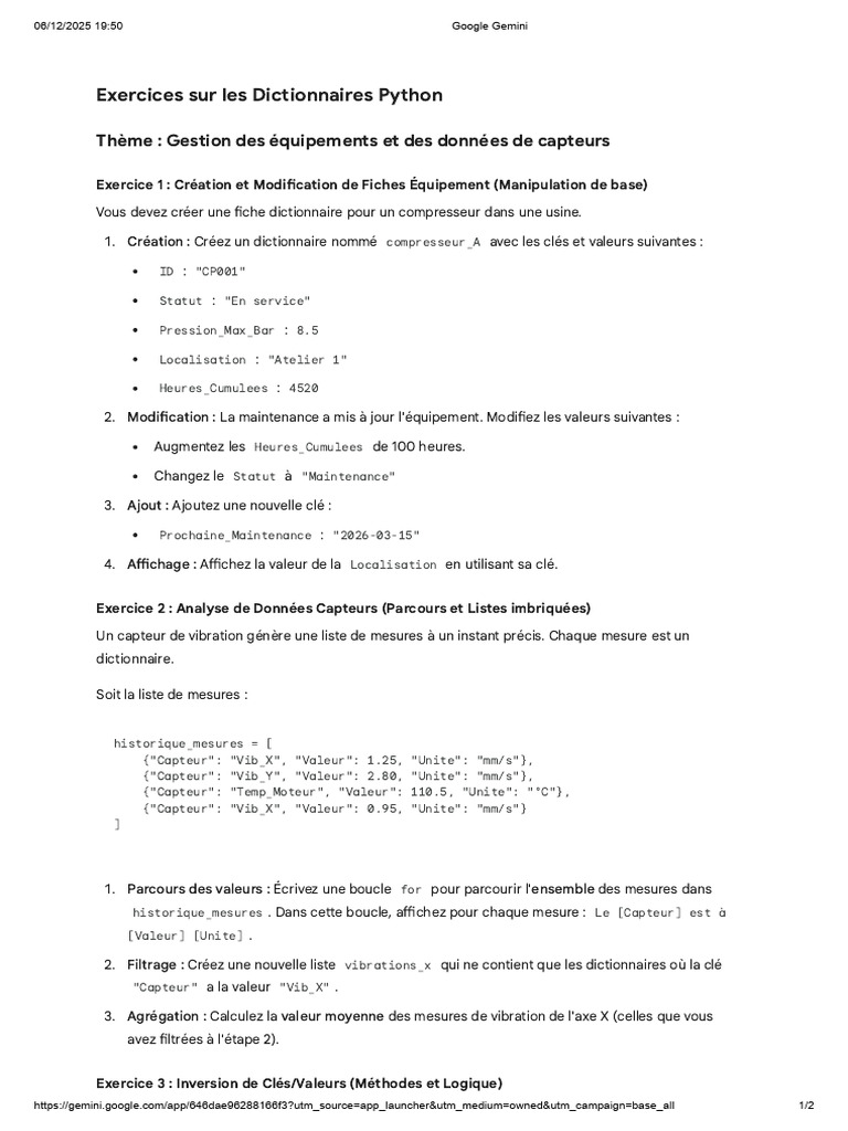 Les Dictionnaires Python | PDF | Informatique | Ingénierie informatique