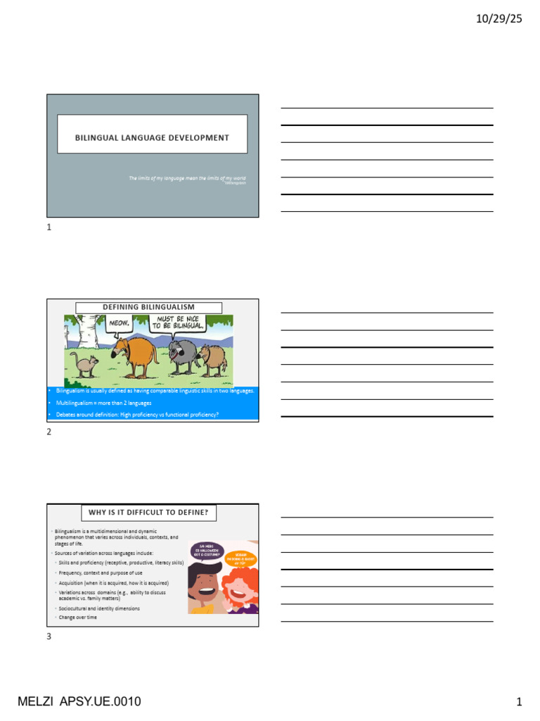 Bilingual Language Development | PDF | Multilingualism | Second Language