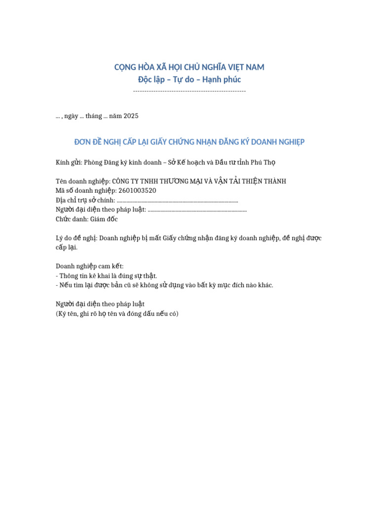 Don de Nghi Cap Lai GDKD Thien Thanh | PDF