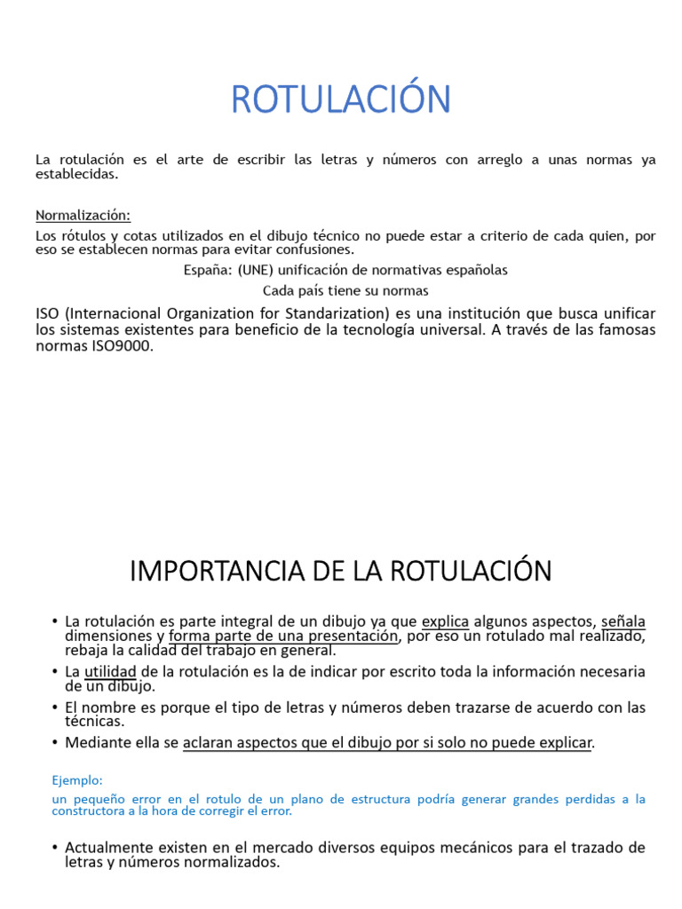 01 Rotulación | PDF | Dibujo | Dibujo técnico