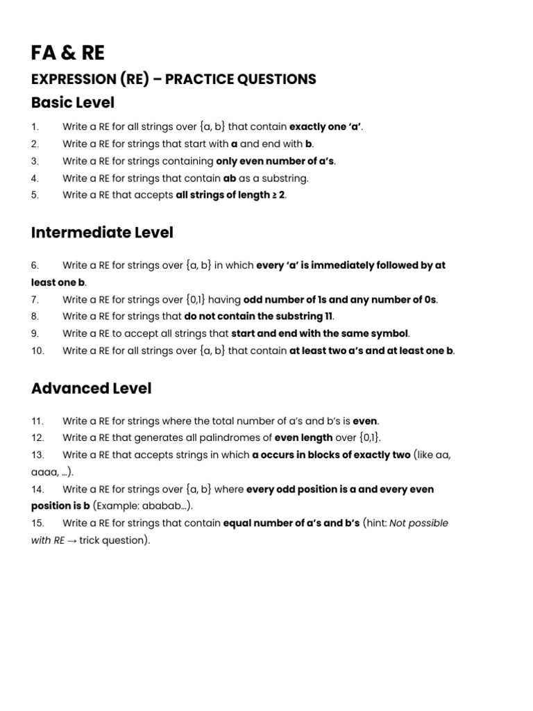Fa & Re: Basic Level | PDF | String (Computer Science)