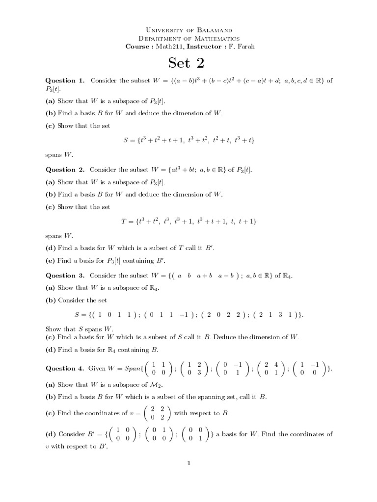 Set2 | PDF | Abstract Algebra | Mathematics