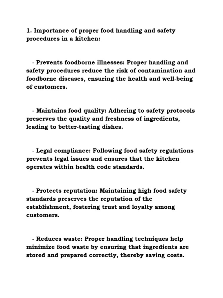 Kitchen Questions 2 (MT) | PDF | Food Safety | Expense