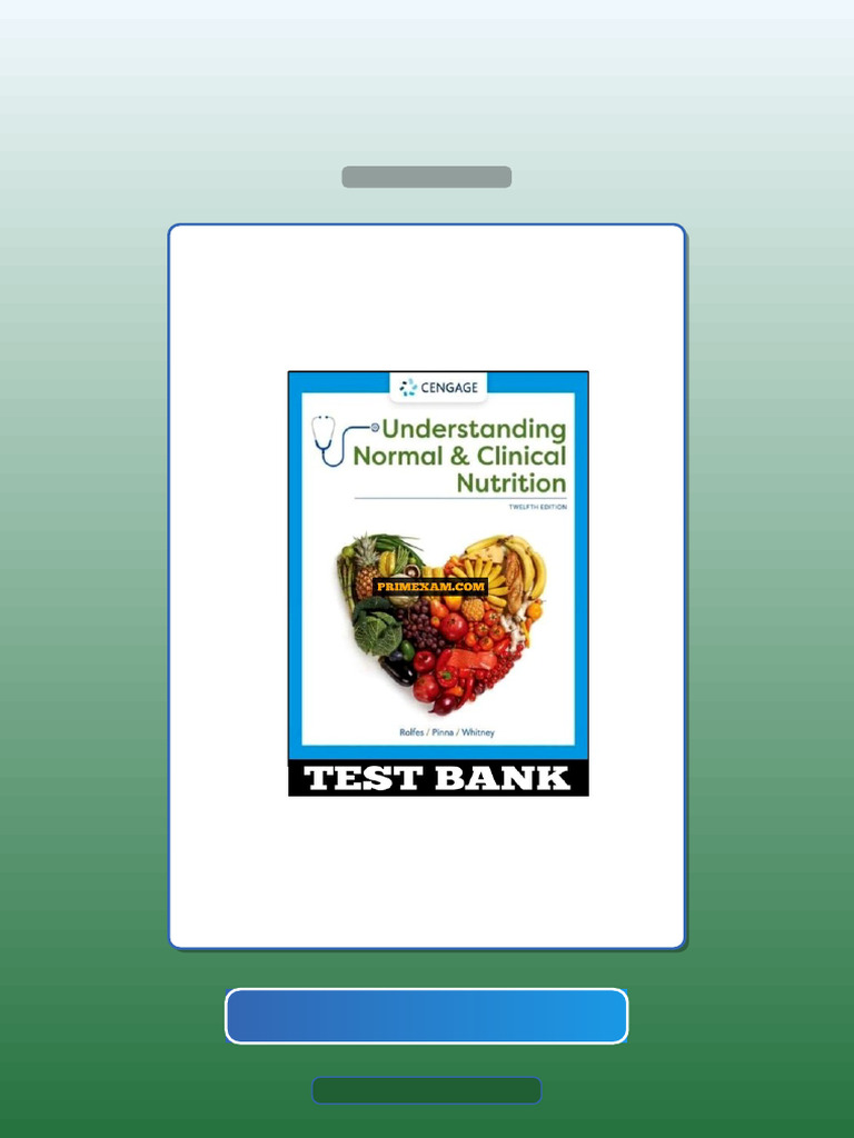Understanding Normal and Clinical Nutrition 12th Edition Rolfes E-book ...