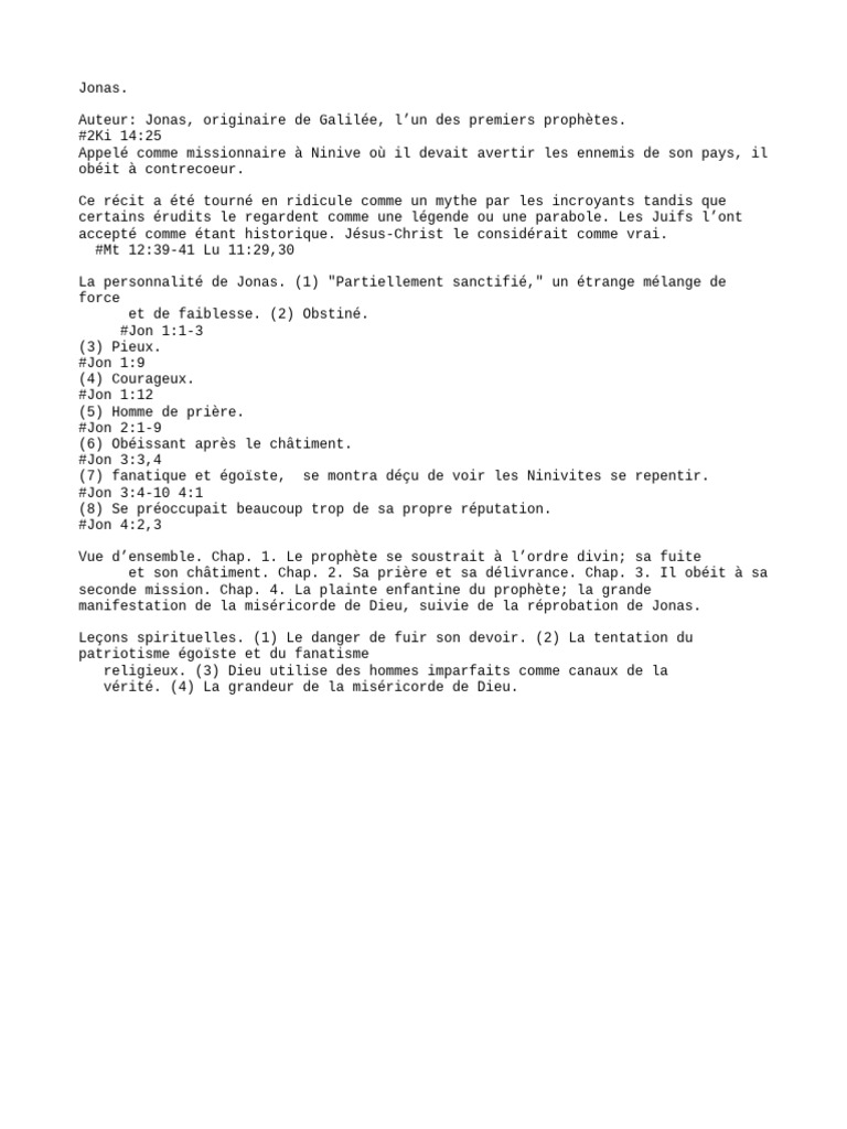 Jonas | PDF