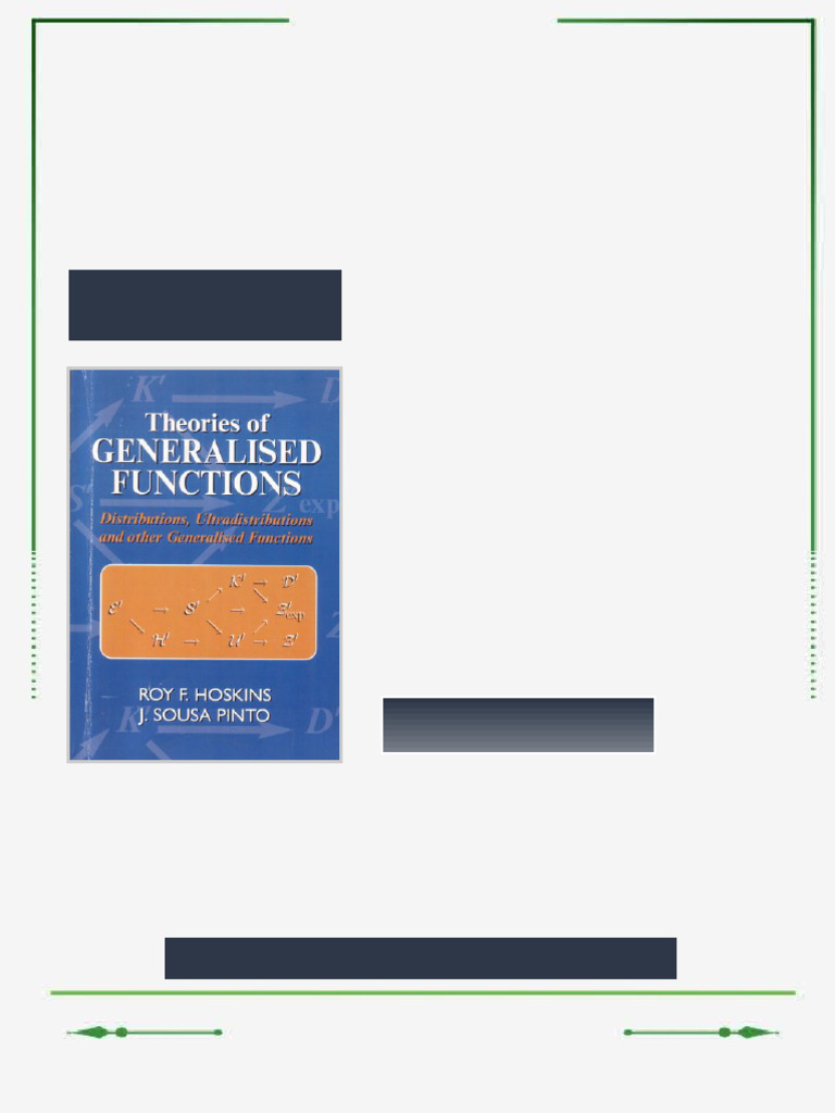 Theories of Generalised Functions Distribution Ultradistributions and ...