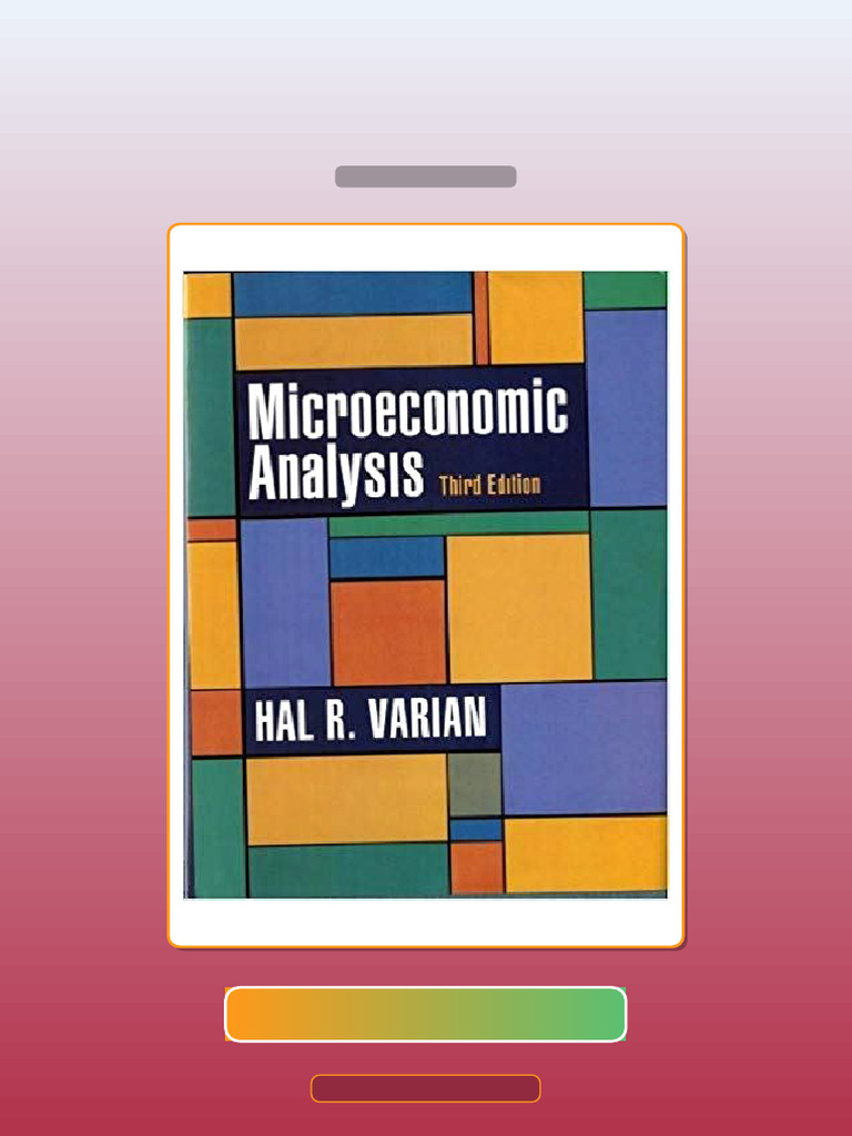 Microeconomic Analysis 3rd Edition by Varian E-book Testbank Solutions ...