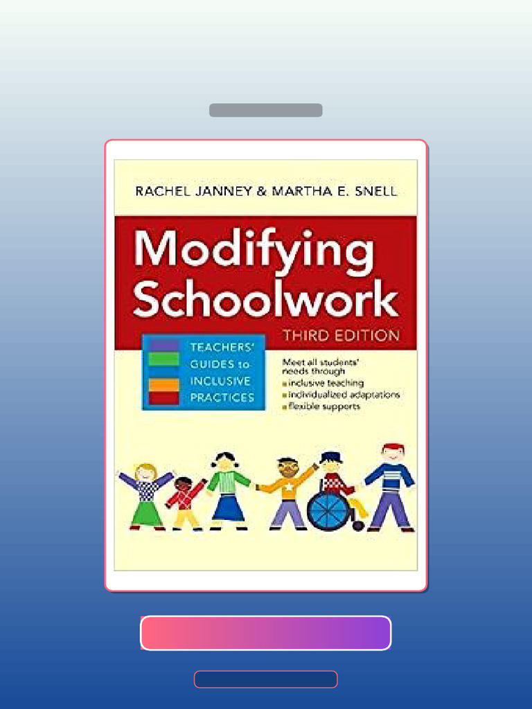 Modifying Schoolwork Third Edition Teachers Guides E-book Testbank ...