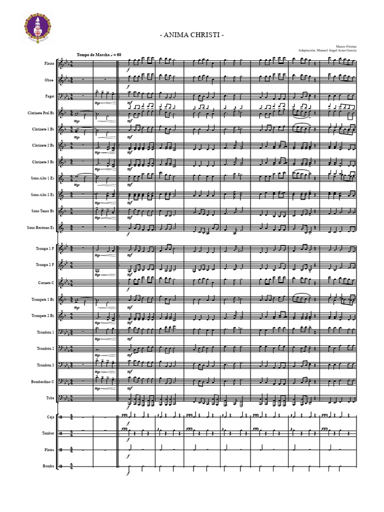 Anima Christi - Director | PDF | Aerophones | Musical Instruments