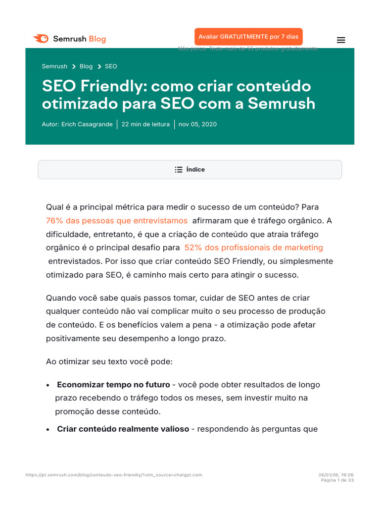 SEO Friendly - Como Criar Conteúdo Otimizado para SEO | PDF | SEO ...