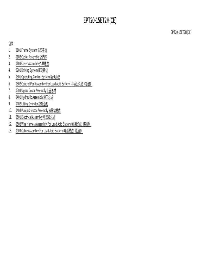 EP Equipment EPT20-15ET2H Parts Manual | PDF | Bearing (Mechanical ...