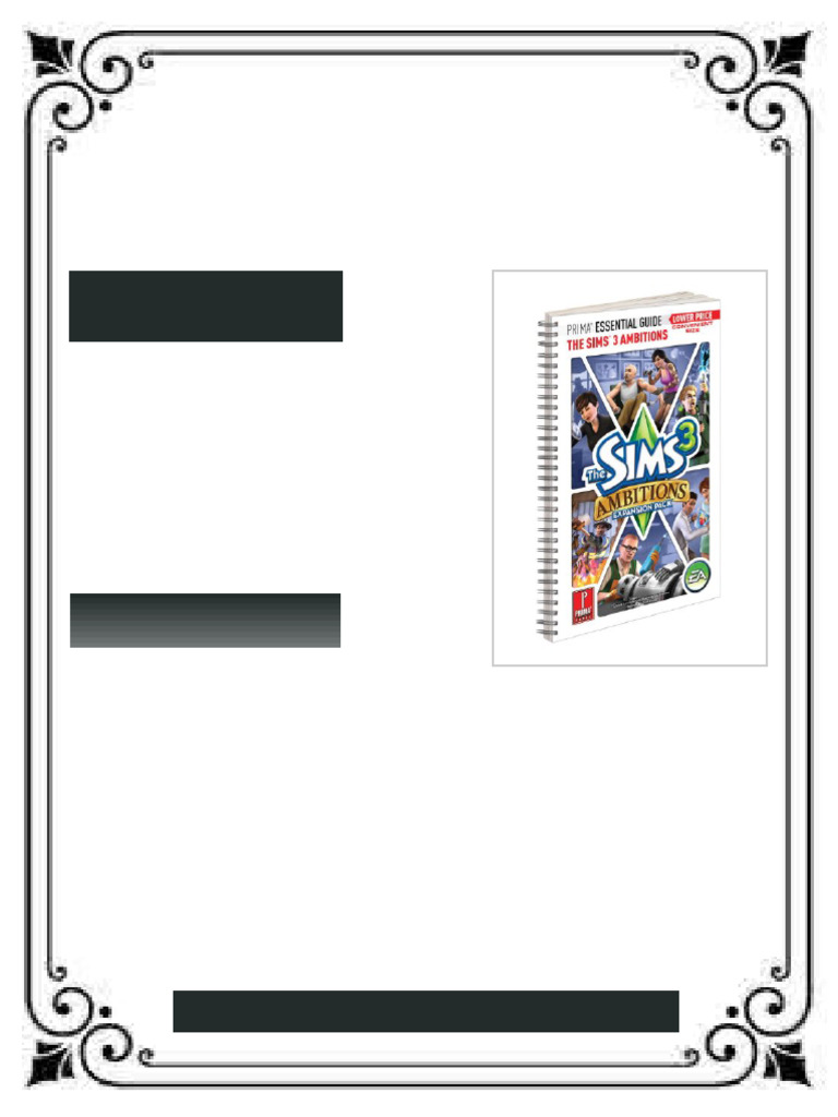 The Sims 3 Ambitions Expansion Pack Catherine Browne ebook testbank ...