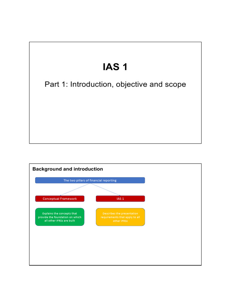 IAS 1 Slides | PDF | Equity (Finance) | Accounting