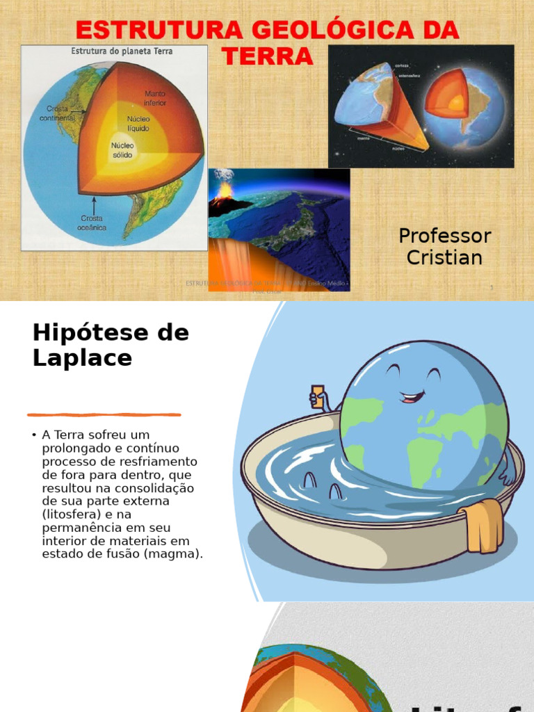 Estrutura Geológica Da Terra | PDF | Tectônica | Geologia