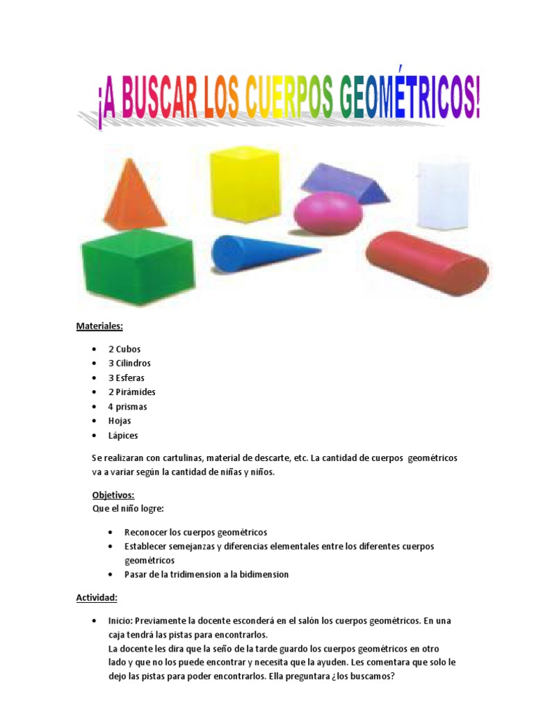 Planificacion Cuerpos Geometricos