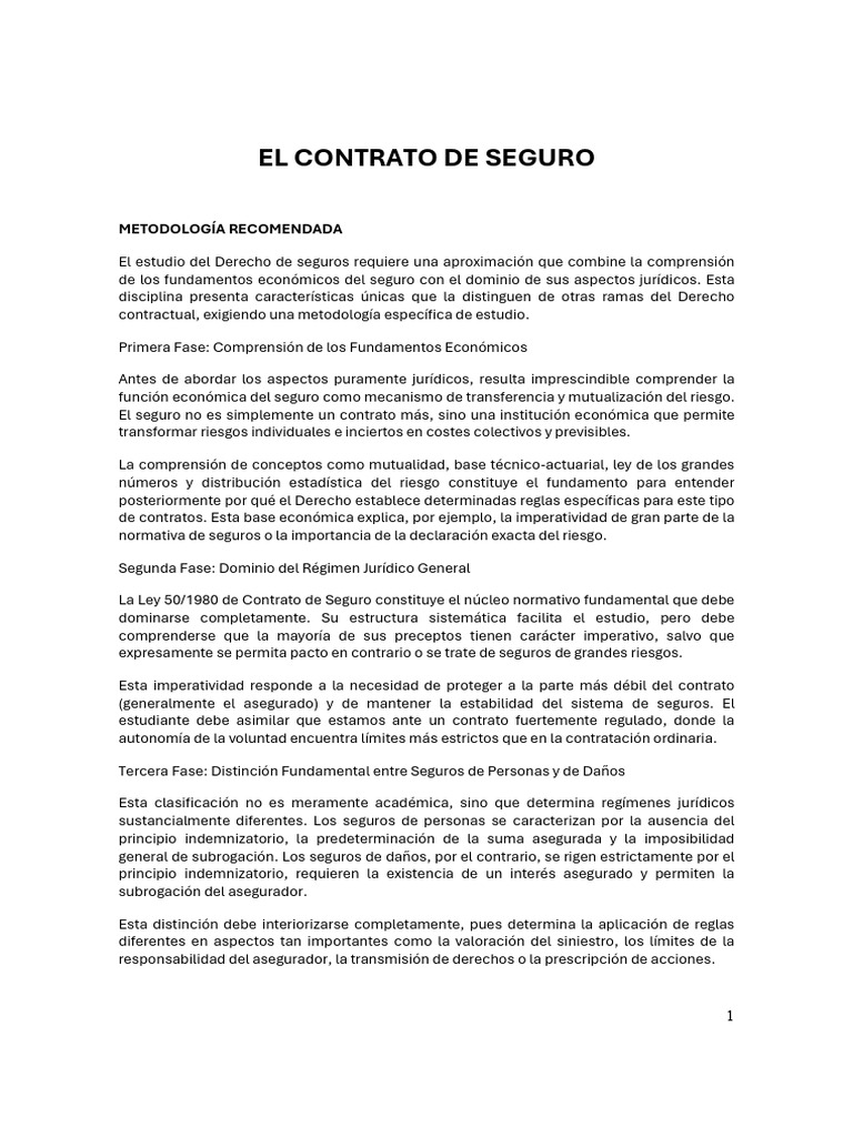 Contratos de Seguros | PDF | Póliza de seguros | Seguro