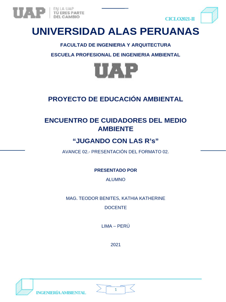 Proyecto Educacion Ambiental Avance 02 | PDF | Residuos | Desarrollo ...