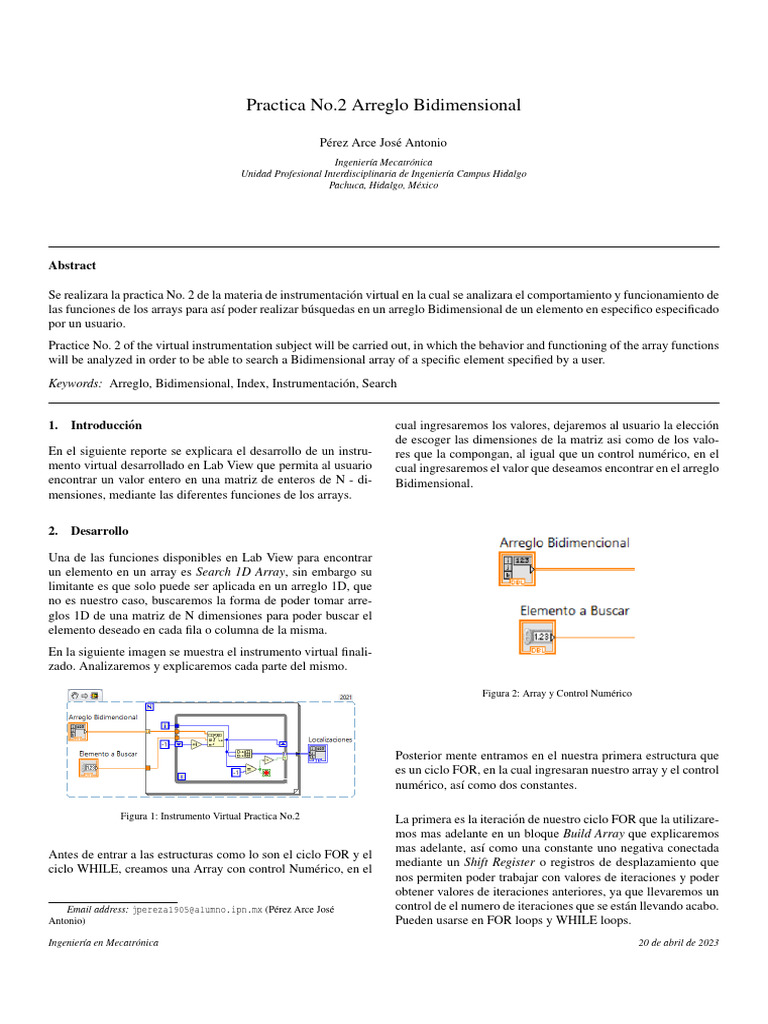 Practica Numero 2 Reporte | PDF | Recuperación de información | Gestión ...