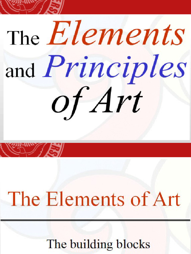 Elements Principles of Art S | PDF