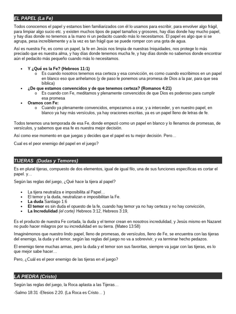 Piedra Papel y Tijera | PDF | Jesús | Creencia religiosa y doctrina
