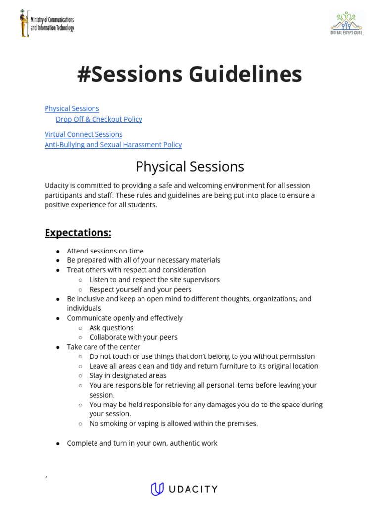 DECI - Sessions Guidelines | PDF | Bullying | Sexual Harassment