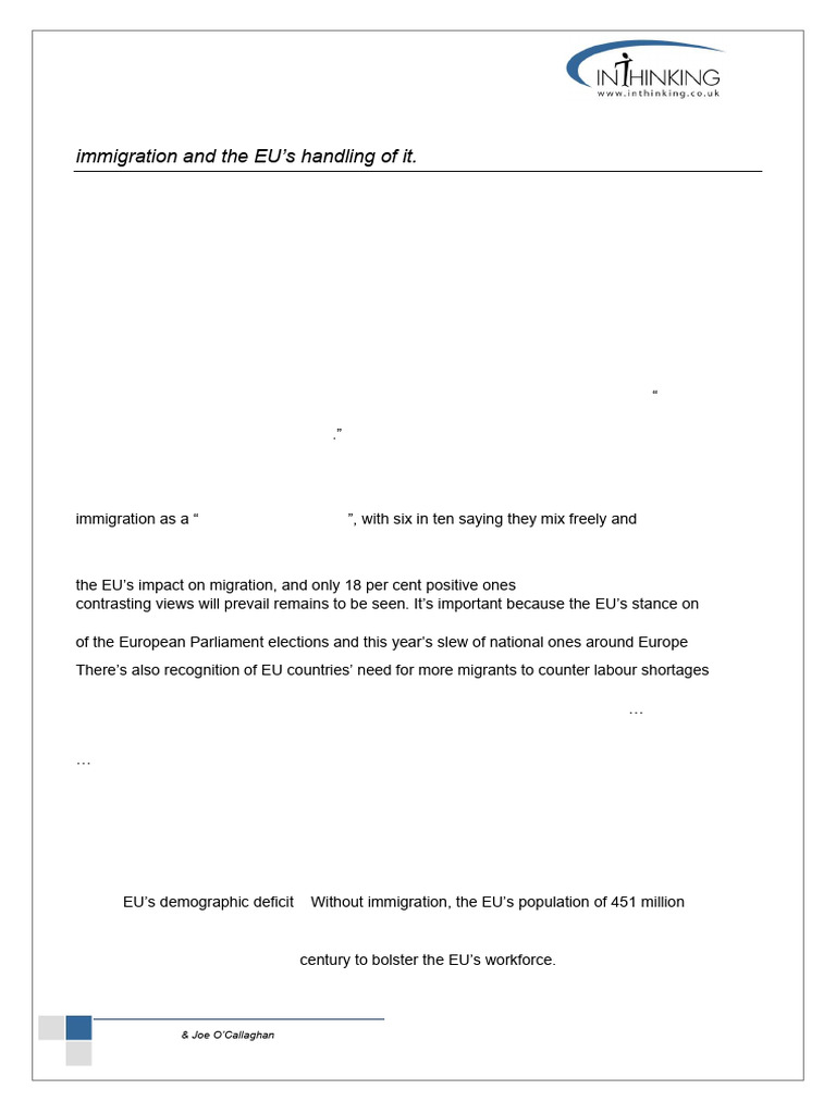 About Migration Handout | PDF | Immigration | Human Migration