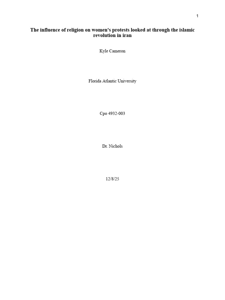 CASE STUDY IRAN v3 | PDF | Mohammad Reza Pahlavi | Hijab