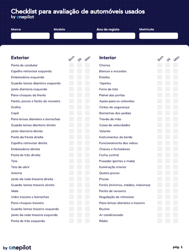 Checklist Verificação | PDF