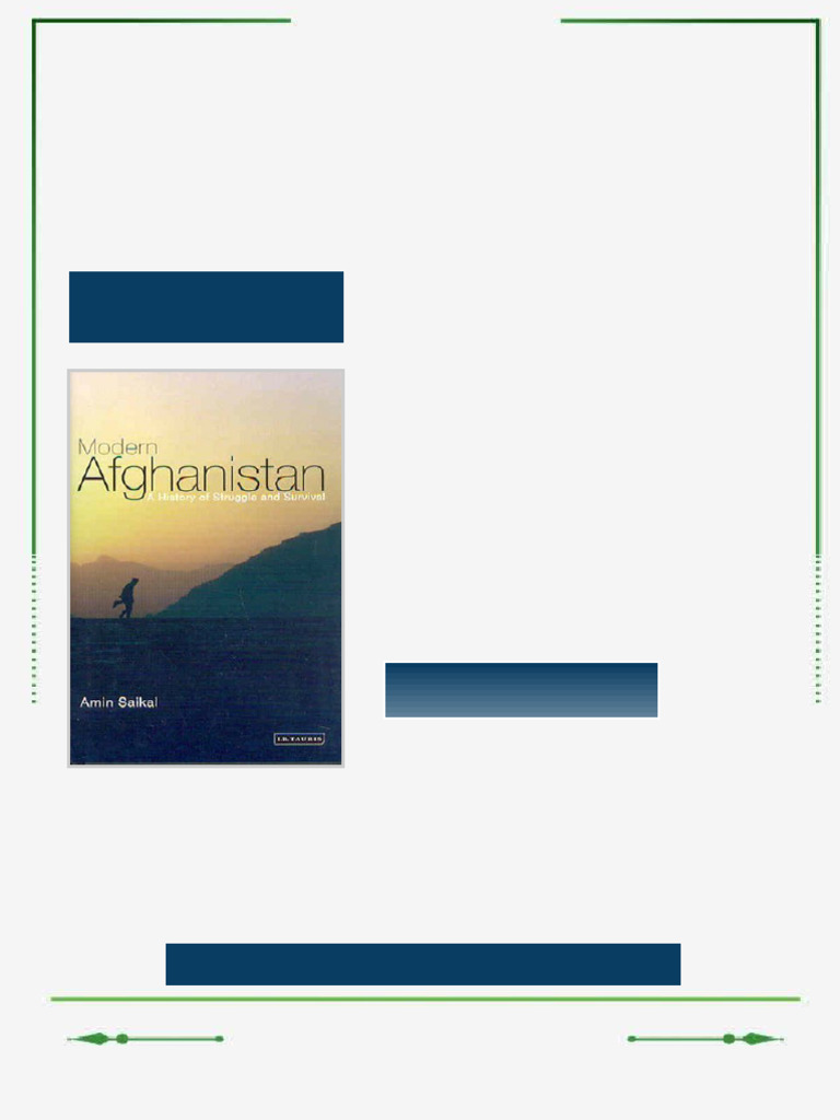 Modern Afghanistan A History of Struggle and Survival 2004 First ...