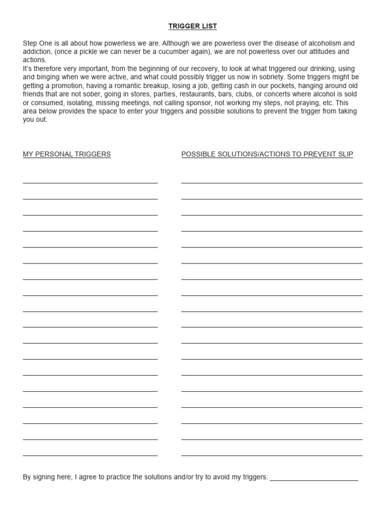 Trigger List | PDF