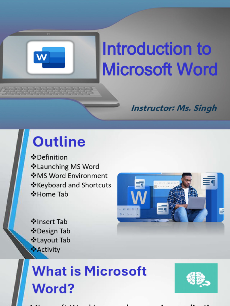 Introduction To MS Word | PDF