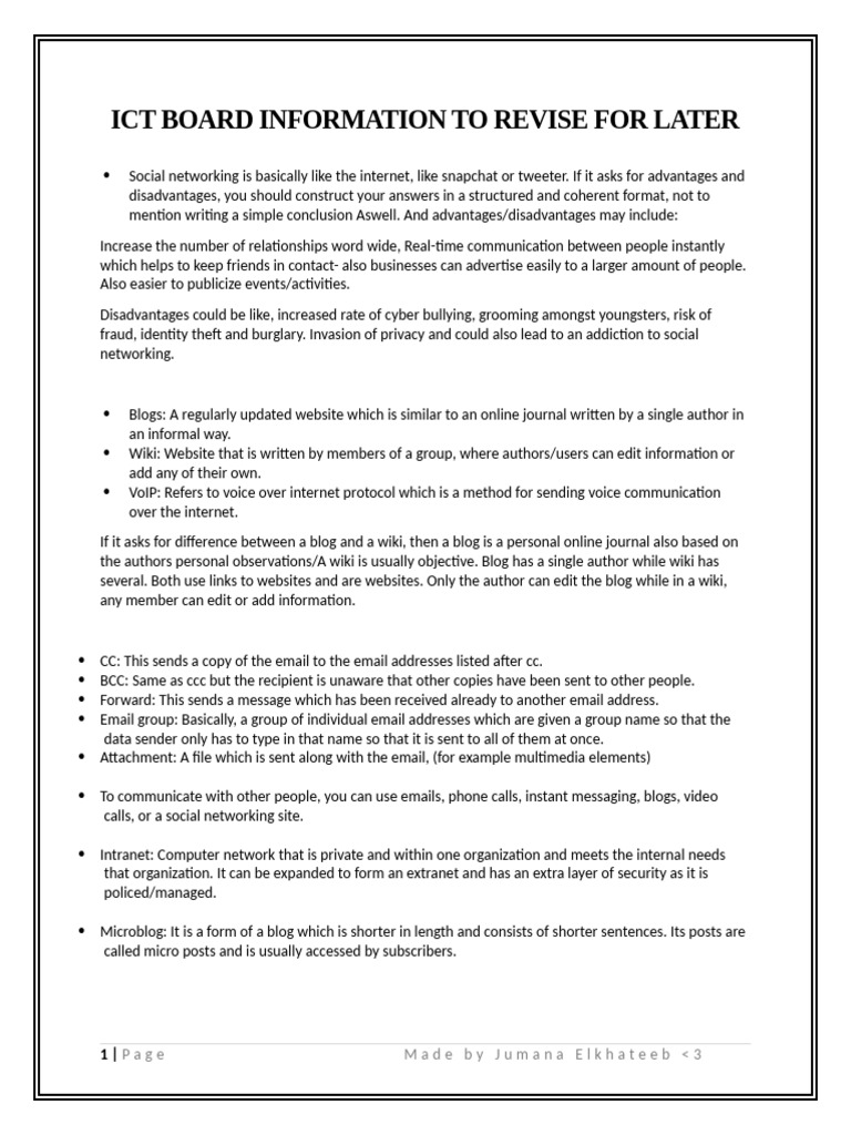Ict Board Questions Interesting | PDF | Laptop | Computer Network
