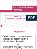 Communication Strategy PP-Version For WEDNESDAY 2nd November