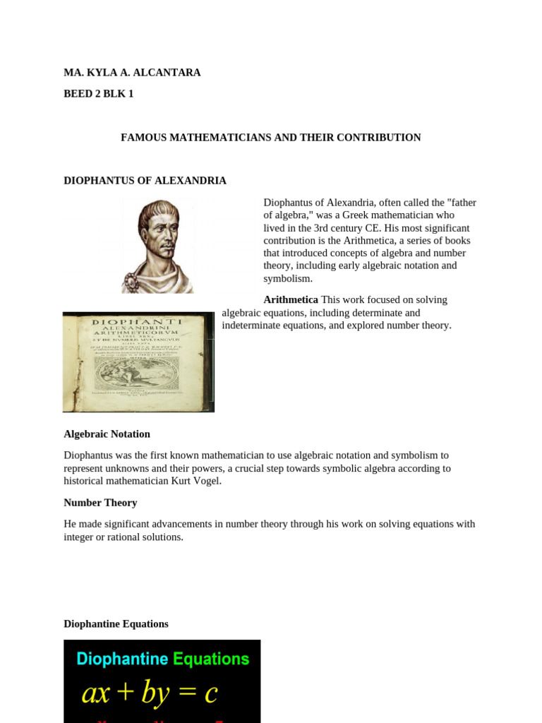 Famous Mathemat-WPS Office - 094906 | PDF | Number Theory | Mathematics
